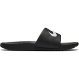 Nike Kids' Kawa Slides in Black/White