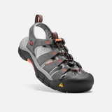 Keen Men's Newport H2 Sandals Magnet Nasturtium three-quarter view