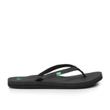 Sanuk Women's Yoga Joy Sandals Black front view