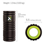 Trigger Point GRID Foam Roller Black usage demonstration