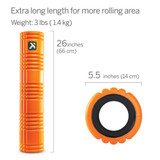 Trigger Point GRID 2.0 Foam Roller Orange dimensions
