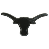 The A/M/G Company Texas Longhorns Metal Car Emblem Black