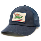 TYLER'S Republic of Texas Trucker Hat with mesh back panel and front logo