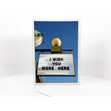 Austin Blanks Wish You Were Here Greeting Card