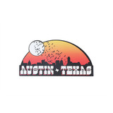 Austin Blanks Austin Skyline vinyl sticker with black cityscape design