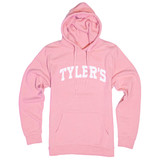 TYLER'S Varsity Hoodie in Pastel Pink/White