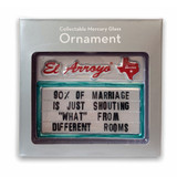 El Arroyo 90% of Marriage Ornament ceramic front view