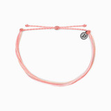 Pura Vida Bubble Gum Anklet in Bubble Gum worn view