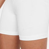 Nike Pro Girls' 3" Shorts in White/Black colorway