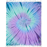 Sand Cloud Luna 62" x 76" Towel blue purple tie dye full view