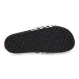 Vans Men's Checkerboard La Costa Slides True White Black top view