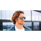 Blenders A Series Sunglasses in Maliblue Moon Polarized overhead