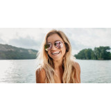 Blenders A Series Sunglasses in Ashley Kidd side view