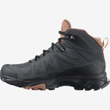 Salomon Women's X Ultra 4 Mid G-Tex Boots in the Ebony & Mocha Mousse colorway