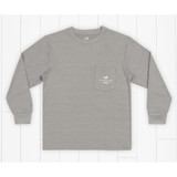 Southern Marsh Boy's FieldTec Marlin Time Heathered LS Tee - Light Gray