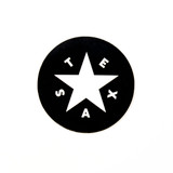 TYLER'S Texas Star Sticker Black