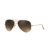 Ray-Ban Aviator Gradient Sunglasses in gold frame with brown gradient lenses