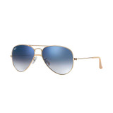 Ray-Ban Aviator Gradient Sunglasses - Gold/Light Blue
