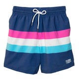 ERLEBNISWELT-FLIEGENFISCHEN'S Men's Volley Shorts - Kauai Stripes