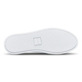 Clae Men's Bradley shoes in triple white with white sole, angle view