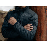 KUHL Men's Spyfire Jacket in Sundance Blue, angled side view