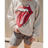 Livy Lu Rolling Stones Lick Thrifted Sweatshirt