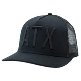 ATX Canvas Trucker brunello Hat - Black