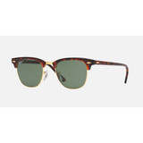 Ray-Ban Clubmaster Classic sunglasses with tortoise frame and green lens