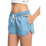 Roxy Women's New Impossible Denim Shorts - Light Blue