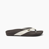 Reef Women's Cushion Court Vegan Flip Flops Brown Sassy top view