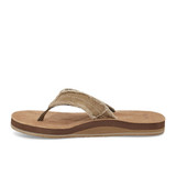 Sanuk Men's Fraid Not ST Eco Hemp Flip Flops - Natural