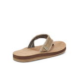 Sanuk Men's Fraid Not ST Eco Hemp Flip Flops natural angle view
