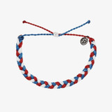 Pura Vida Multi Braided Bracelet - Red, White, Blue