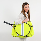 Parker & Hyde Neoprene Tennis Bag - Neon Yellow