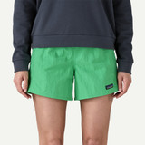 Patagonia Women's Baggies 5" Shorts Aloe Green back view