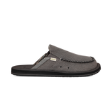 Sanuk Men's You Got My Back ST Hemp Shoes in dark gray, angle view