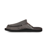 Sanuk Men's You Got My Back ST Hemp Shoes in dark gray, angled view.