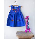 The Global Trunk Toddlers' Jardinita Dress - Royal Blue