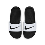 Nike Kids' Kawa Slides - White/Black