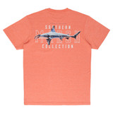 Southern Marsh FieldTec Hammerhead Heather Tee Oxford Blue back view