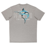 Southern Marsh FieldTec Swordfish Heather Tee Strawberry Fizz detail