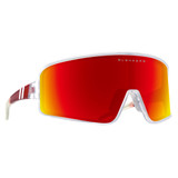 Blenders Hot Rageous Wrap Around Sunglasses in Crystal Clear/ Red mirror colorway