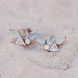 Pura Vida Skylar Gemstone Stud Earrings Silver