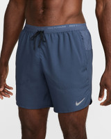 The Nike Men's Dri-FIT Stride 7 inch Brief-Lined Running Shorts in Thunder Blue