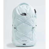 The North Face Women's Jester Backpack in Ice Blue and TNF Black, back view