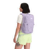 The North Face Women's Jester Backpack in Lite Lilac, angled model view