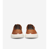 Cole Haan Men's GrandPrO Rally Laser Cut Sneaker in British Tan and Ivory