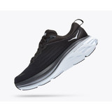 New Hoka One One Women's Bondi 8 Running Shoes in the Black/White colorway