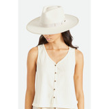 Brixton Women's Jo Wide Brim Rancher Hat crown detail