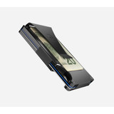 Aluminum Money Clip Wallet - Black